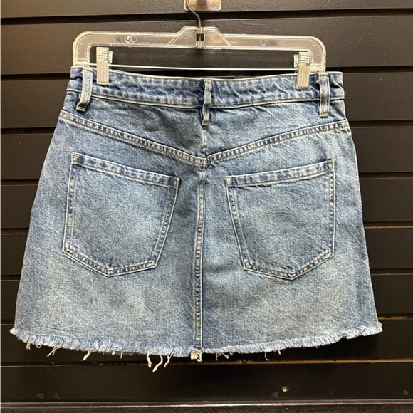 Free People Blue zip it up Mini Skirt - Picture 4 of 4